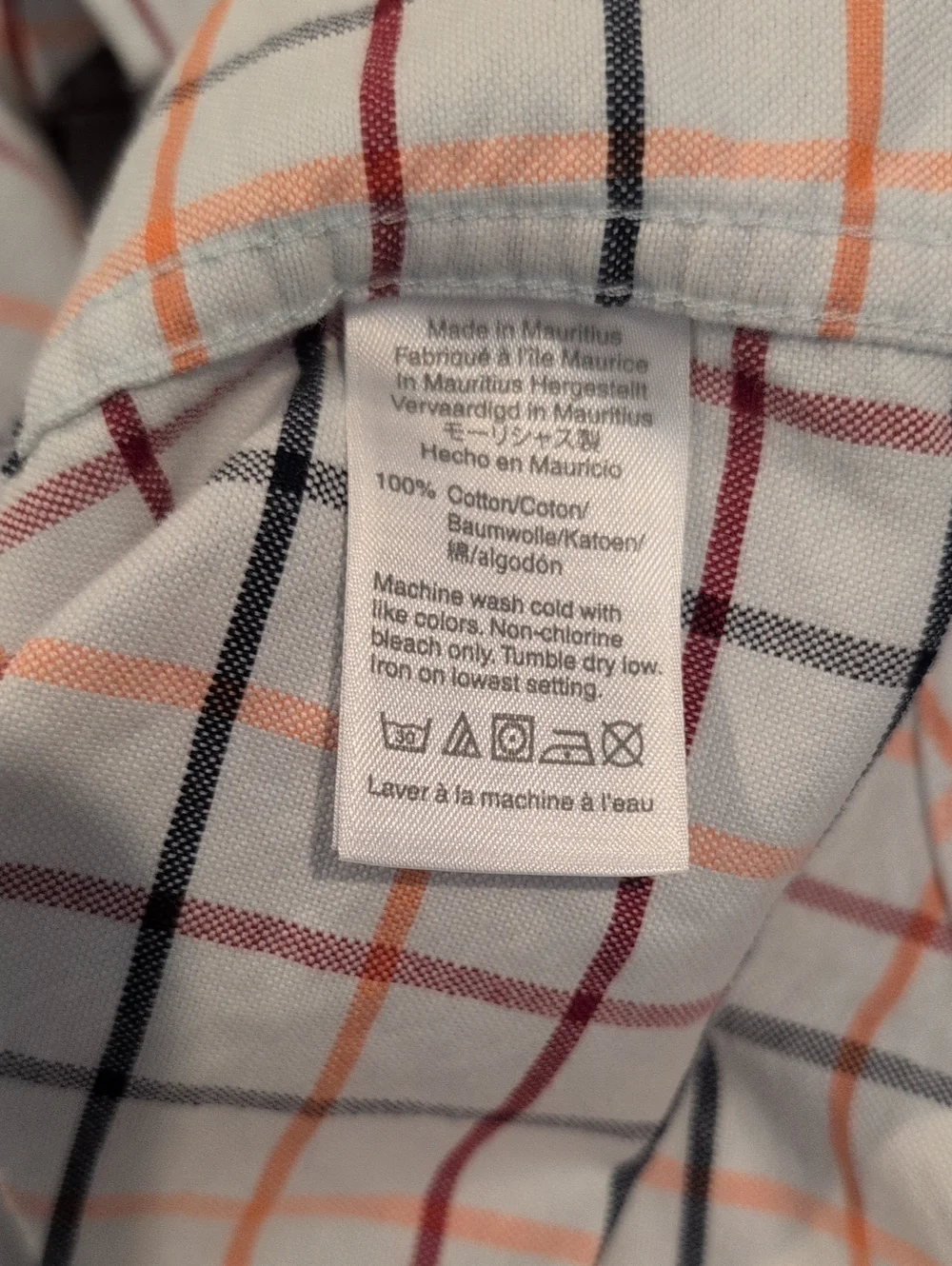 J. Crew Mens L Slim Flex Oxford Long Sleeve Button Down Plaid Shirt Style #AD163